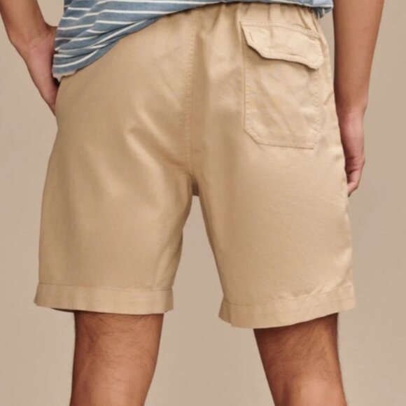 Men's Lucky Brand XL 7" Linen Blend Tan Shorts NWT - Picture 2 of 5